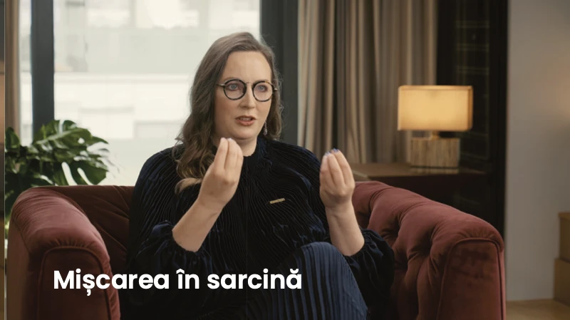 Lecție din prezentarea GOO BEBE: Mișcarea în sarcină